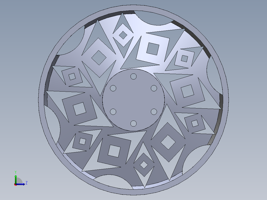 A0002508-汽车轮毂左视图