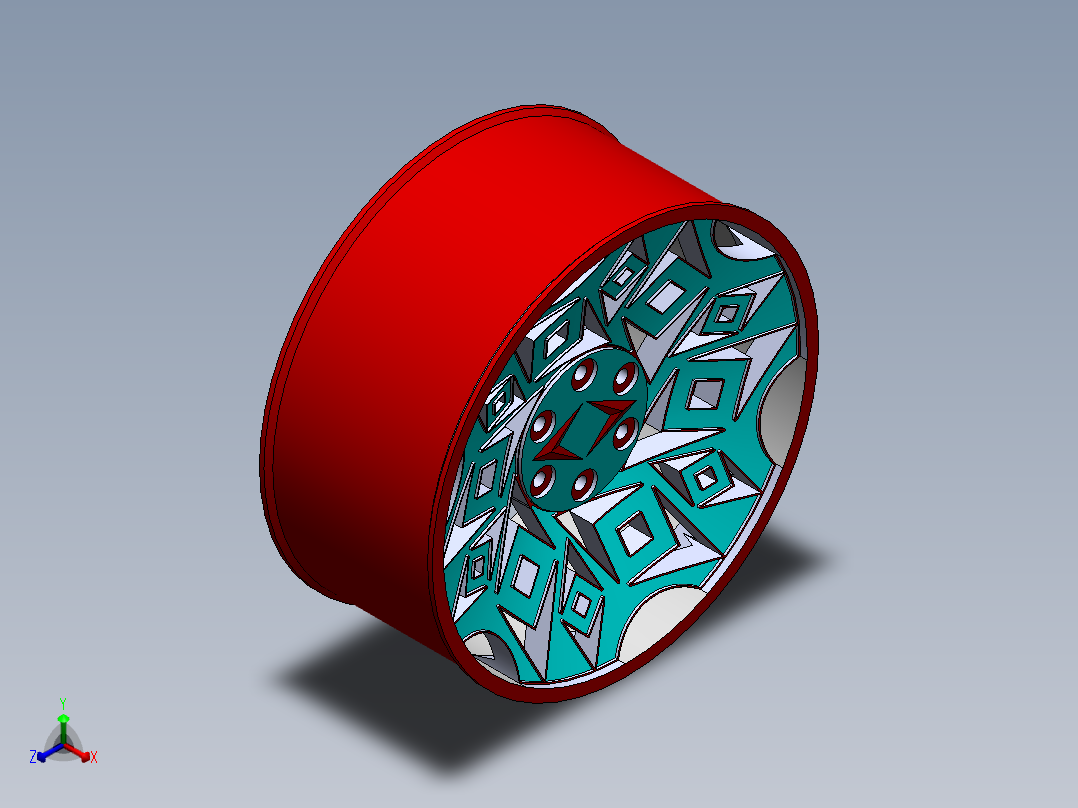 A0002508-汽车轮毂正等轴测图