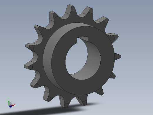 UA10A系列传动链轮工艺孔链轮[DSCA10AB-15]V3