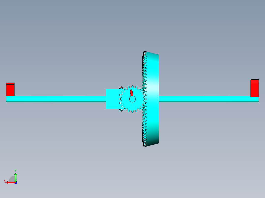 差速器机构仿真动画及角速度追踪后视图