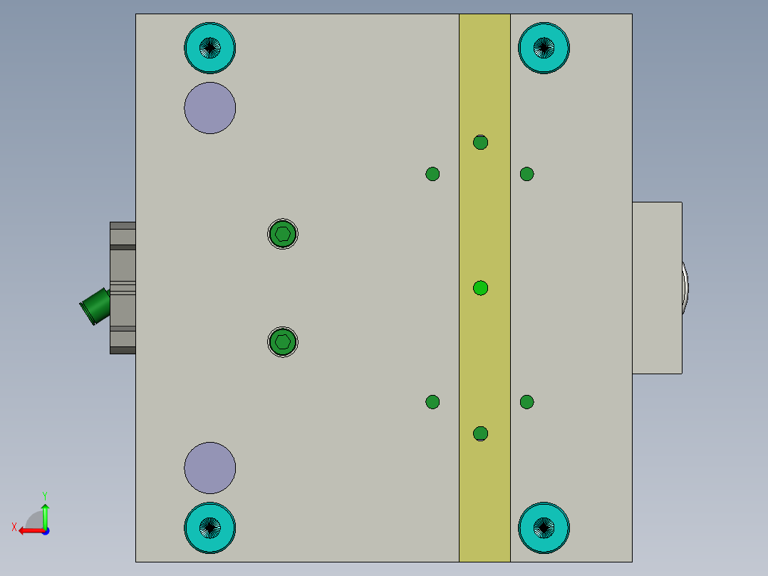 气液增压缸压装机构后视图