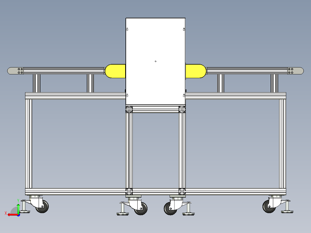 流水线自动称重机后视图