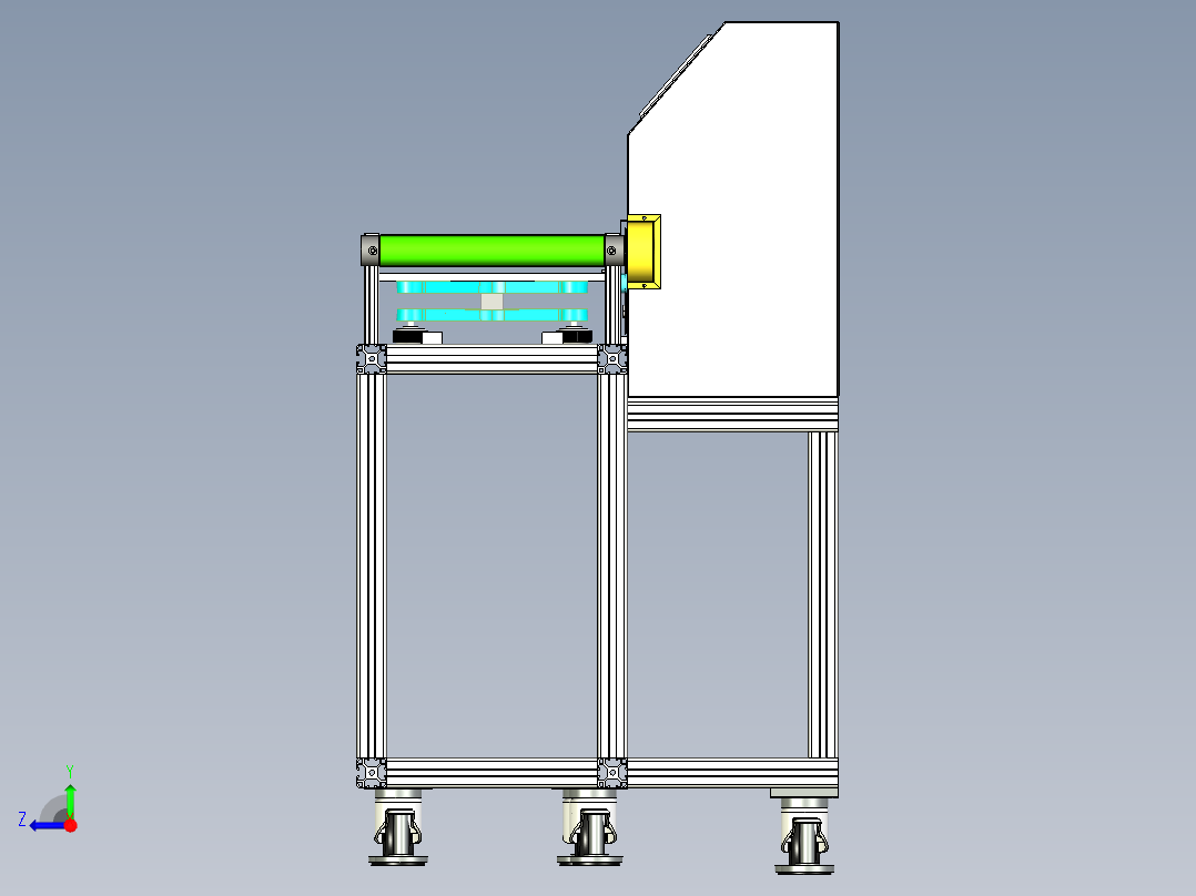 流水线自动称重机右视图