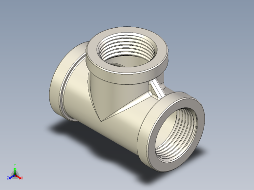 B3004437-TEE G 3_4'' SS内丝三通管接头