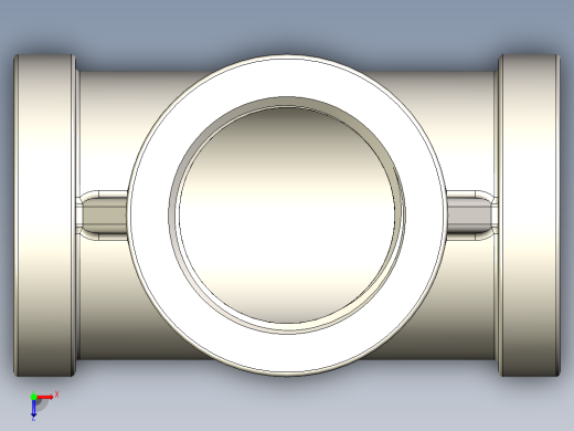 B3004437-TEE G 3_4'' SS内丝三通管接头俯视缩略图