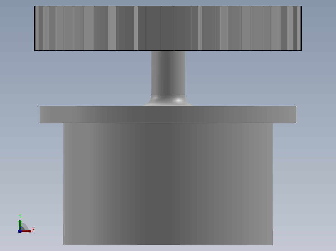 伺服齿轮鼓前视图