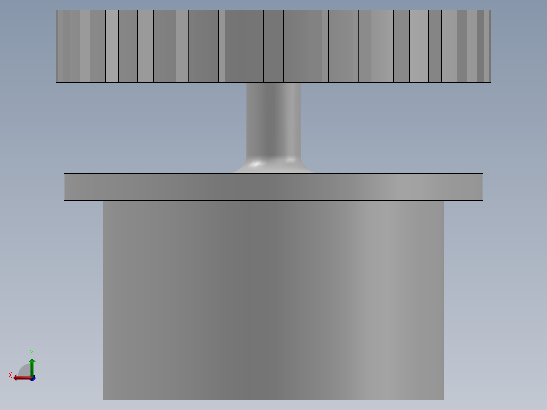 伺服齿轮鼓后视图