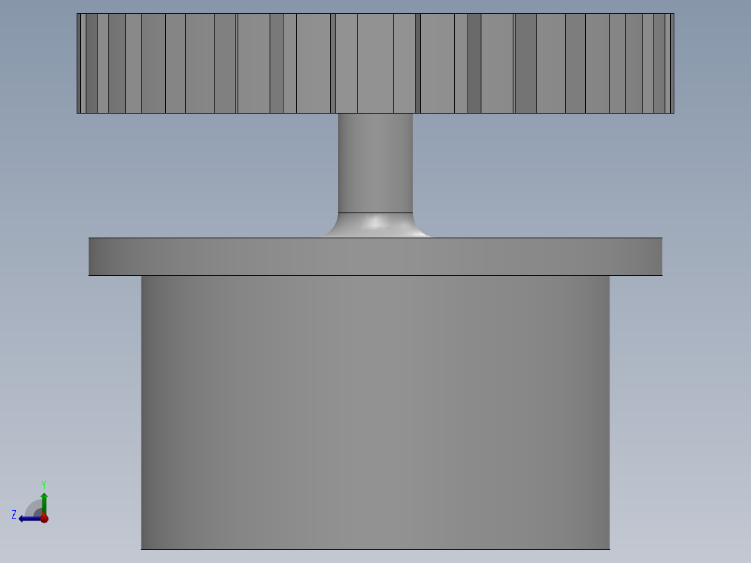 伺服齿轮鼓右视图