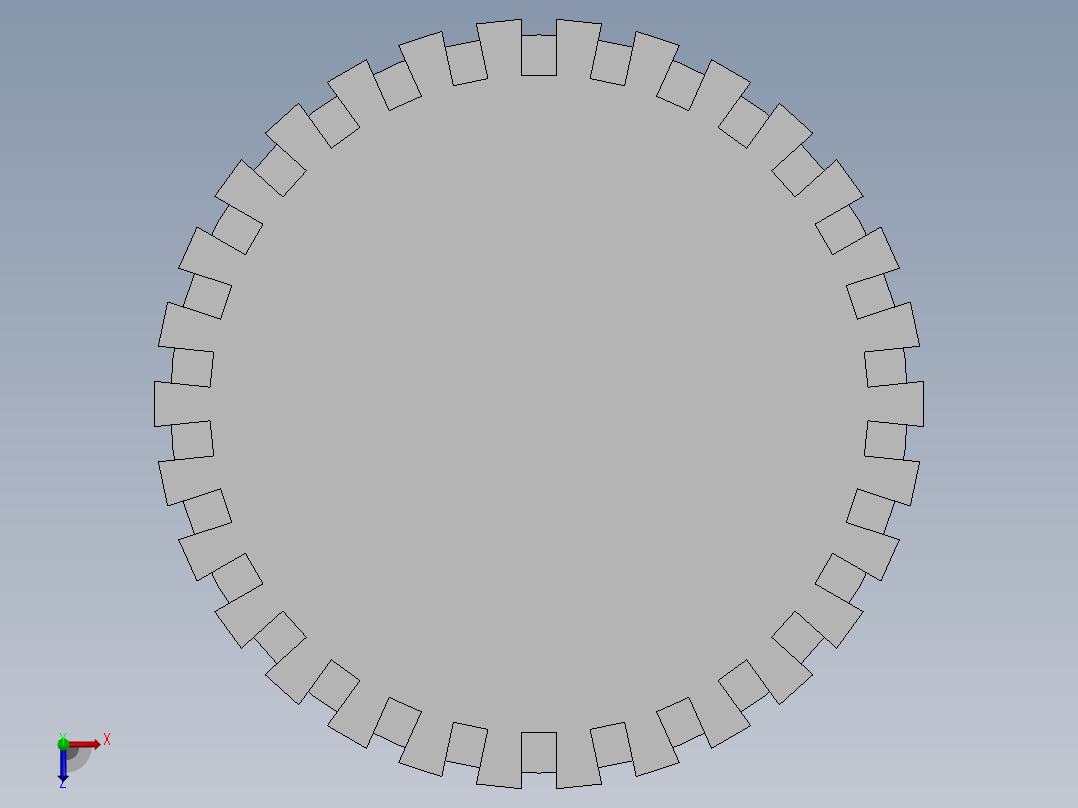 伺服齿轮鼓俯视图