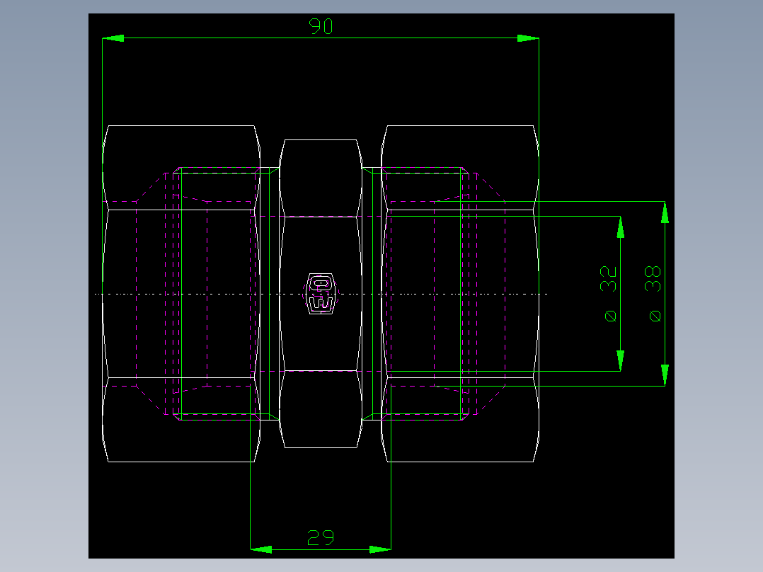 PARKER管接头EO Union G38SCF_front