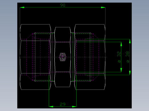 PARKER管接头EO Union G38SCF_front