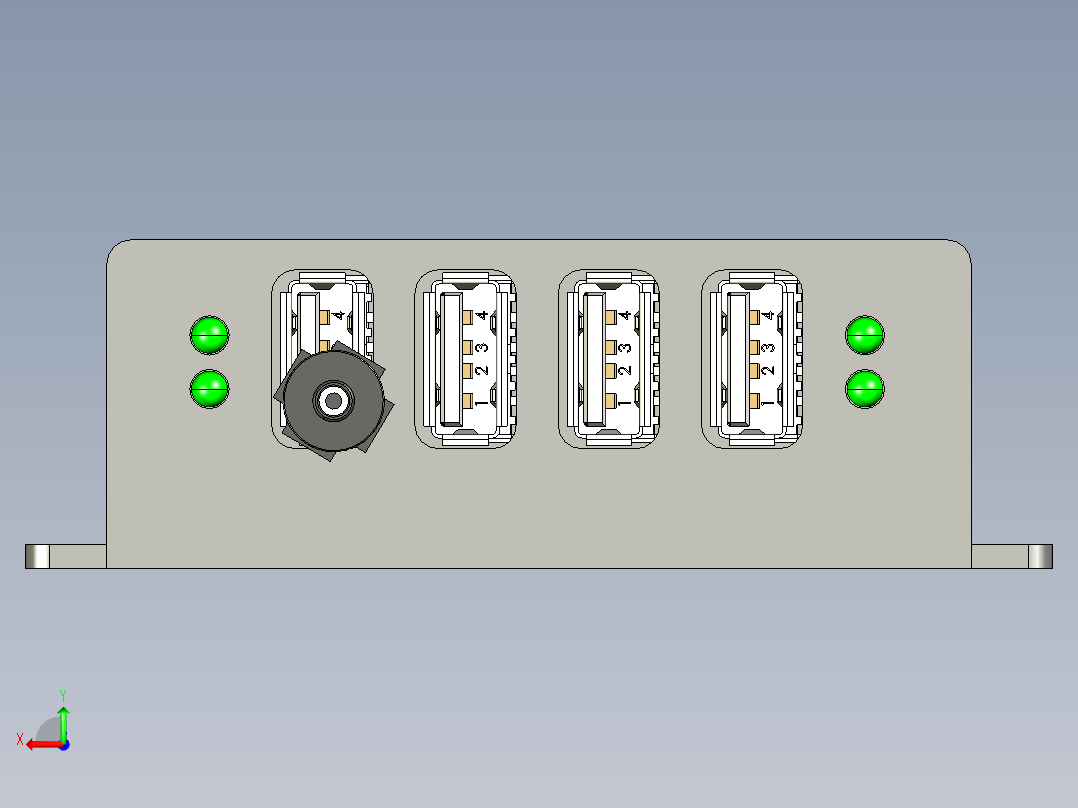 usb uhb 4u waveshare 11后视图