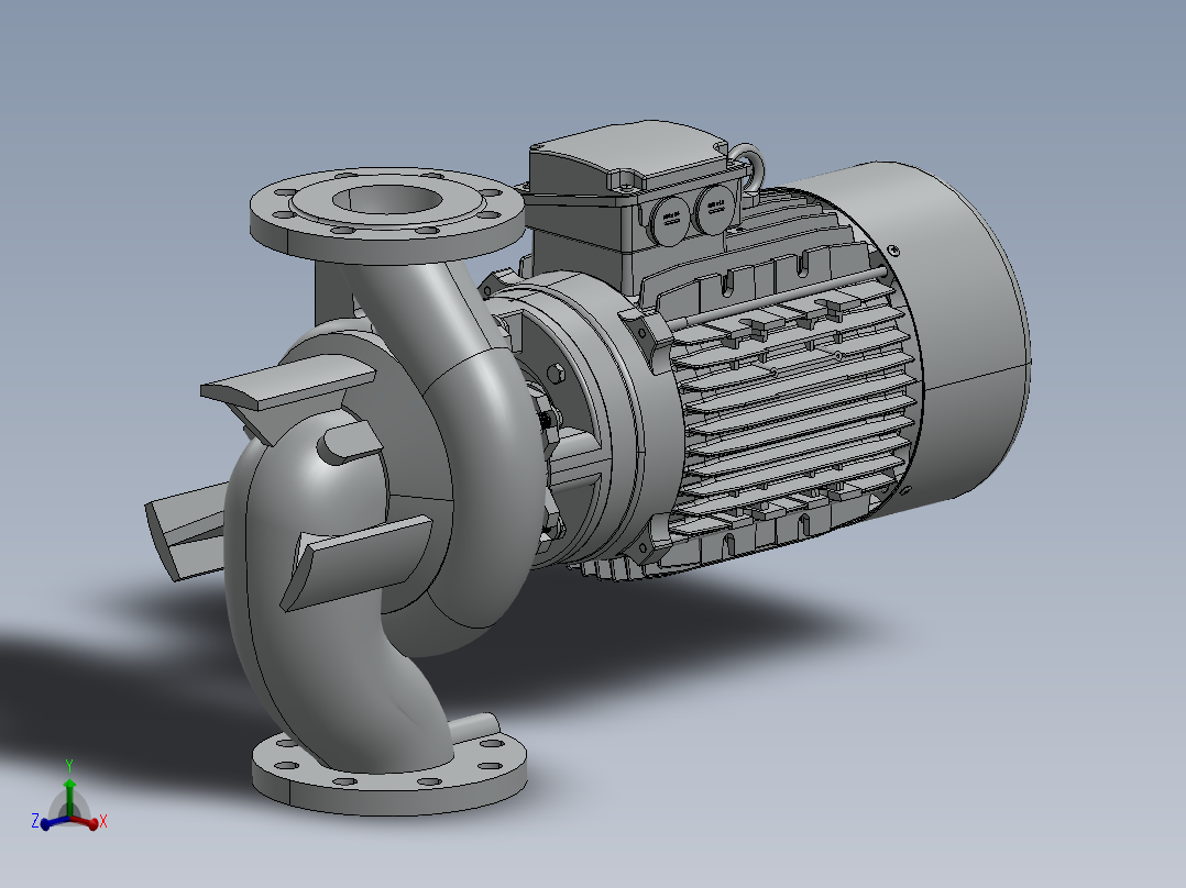 LPCI-80-160 11 IE63离心泵主视图