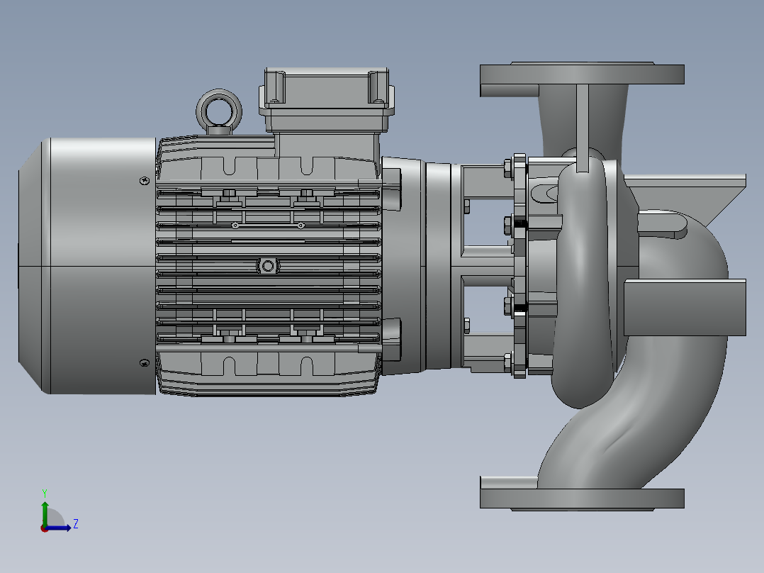 LPCI-80-160 11 IE63离心泵左视图