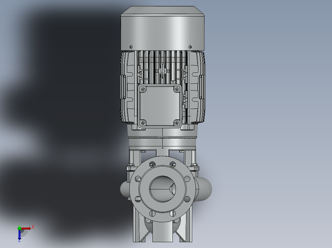 LPCI-80-160 11 IE63离心泵俯视图
