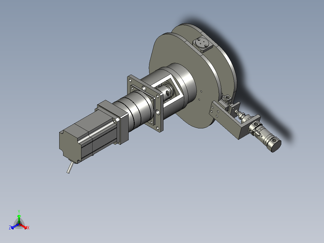 M062-01旋转部装正等轴测图