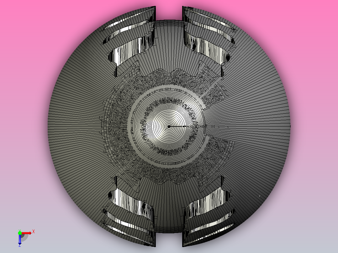 蛋设计模型俯视图