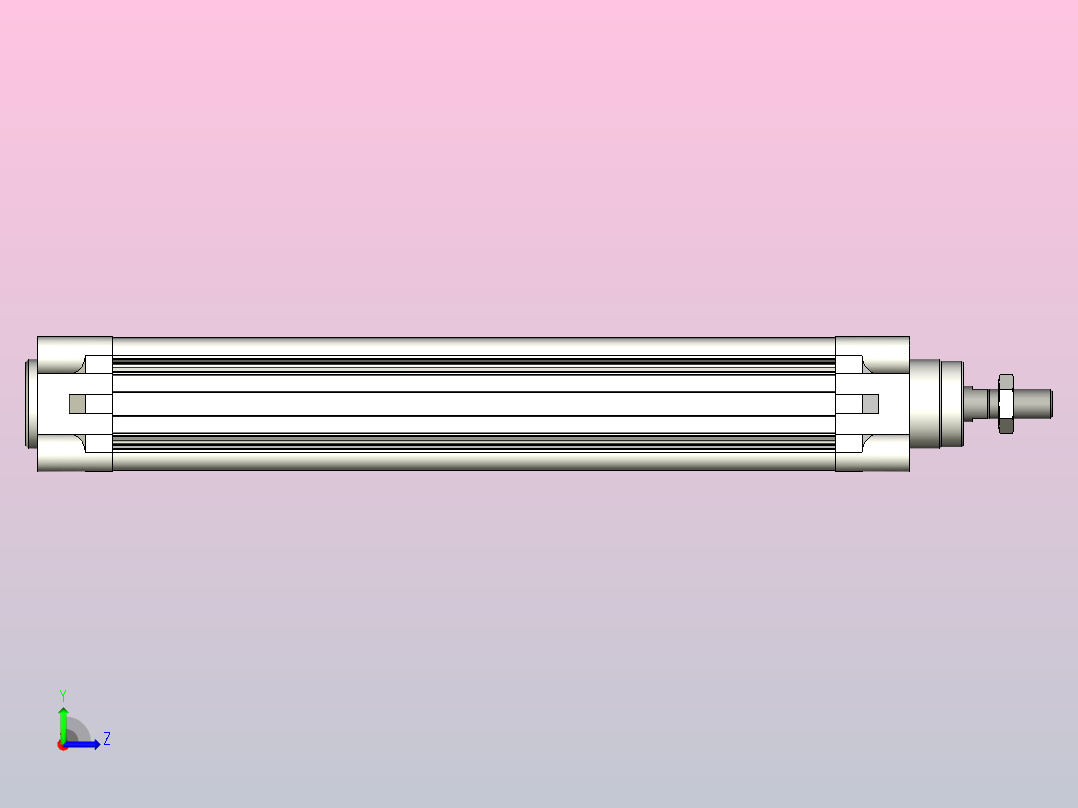 FESTO气缸DNC-32-200-PPV---_asm_0_左视图