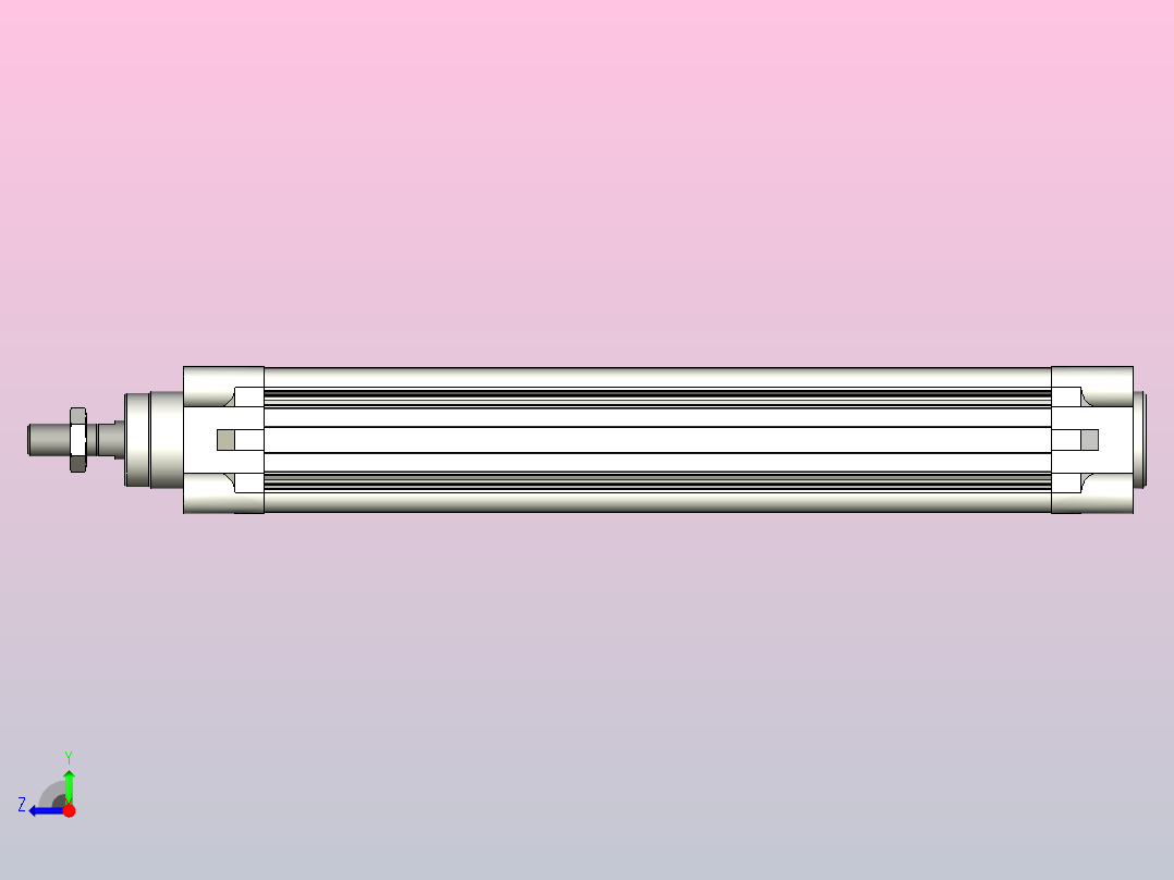 FESTO气缸DNC-32-200-PPV---_asm_0_右视图