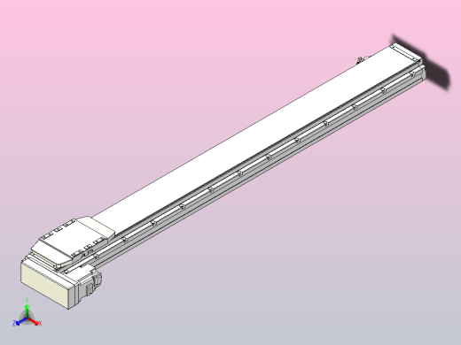 滚珠丝杠直线轴内置导轨TPA-GCR-120-1610C-L1050-ML-M40-N3正等轴测缩略图