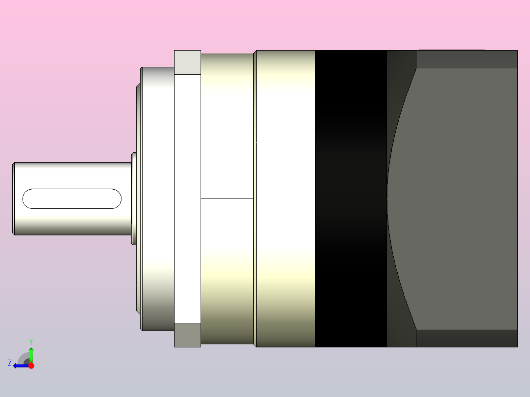 NF090精密行星减速机[NF090-L1-3]右视图
