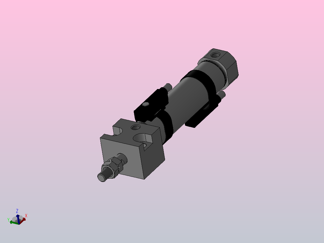 气缸PBR16X40SU主视图