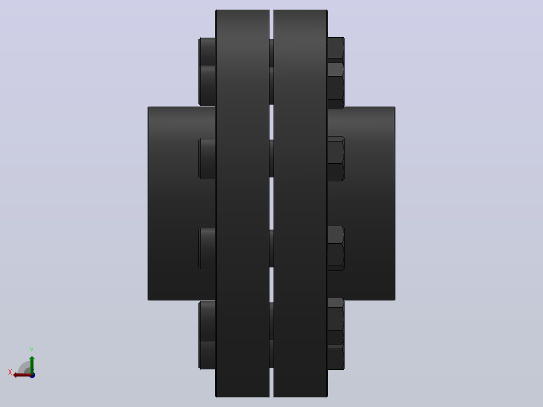 JFL型弹性套柱销联轴器[JFL400]后视图