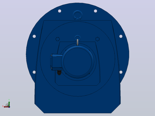 RF137R77法兰轴伸式组合型斜齿轮减速机RF137R77-Y0.55-4P-80-M1-0°-Φ550后视缩略图