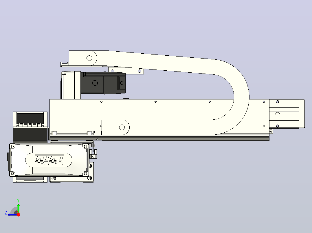 XYGT320-A3-400-250-M-C-0001负载5-8KG XY丝杆模组 内嵌式 XYGT320-A3 替换东佑达TOYO直线滑台模组右视图