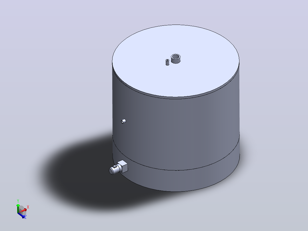 废气涡旋除尘冷却系统主视图