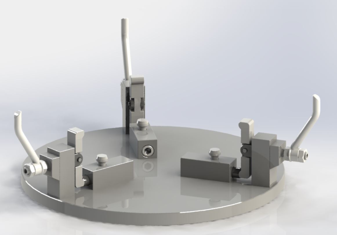 双向夹紧机构工装夹具3D图纸 STEP IGS格式