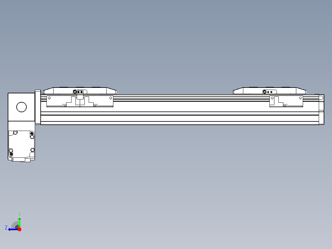 皮带直线轴双滑块型TPA-GCBS-50-P42-L75-LP-M10-N3右视图