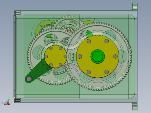 家用轿车四挡变速箱结构设计及三维建模（SW+CAD+说明书）右视缩略图