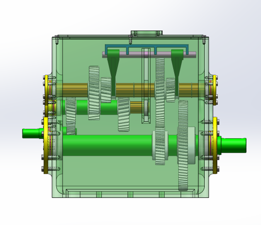 家用轿车四挡变速箱结构设计及三维建模（SW+CAD+说明书）缩略图