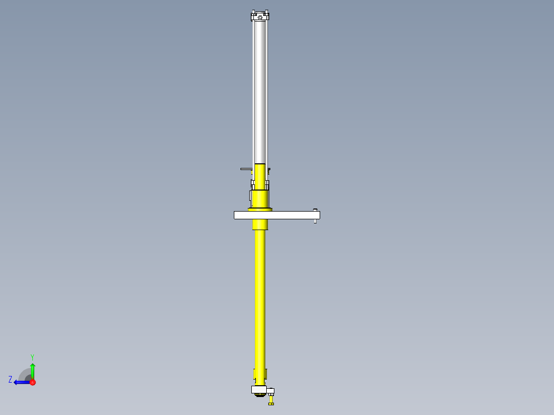 带工件检测的空气枪右视图