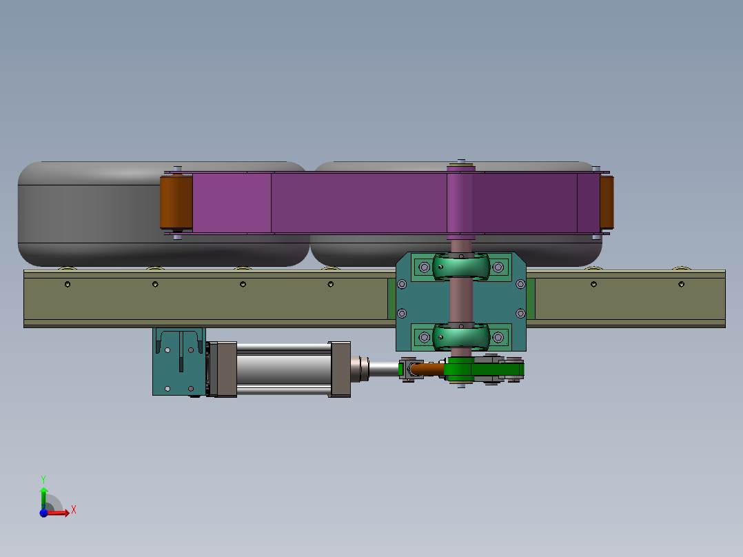 轮胎对中单放器sw14可编辑前视图