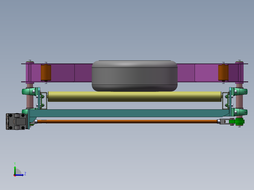 轮胎对中单放器sw14可编辑左视图