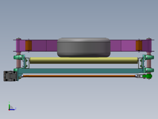 轮胎对中单放器sw14可编辑左视缩略图