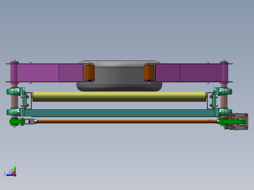 轮胎对中单放器sw14可编辑右视图