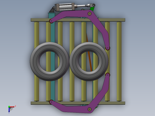 轮胎对中单放器sw14可编辑俯视缩略图
