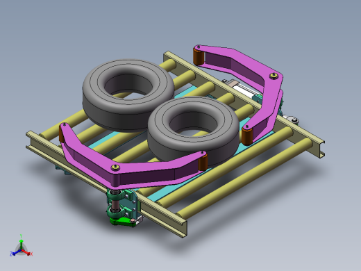 轮胎对中单放器sw14可编辑正等轴测缩略图