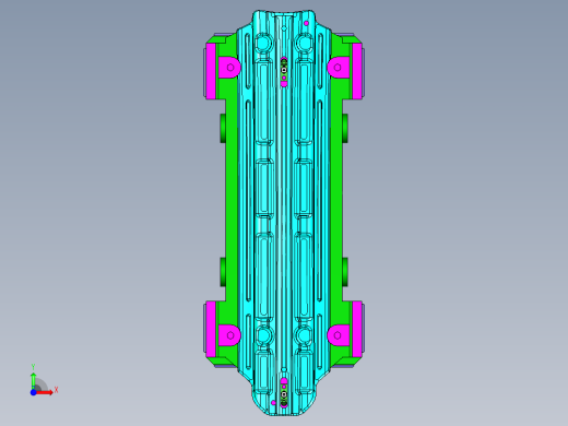 自动线冲压模具的板料传送关系前视缩略图