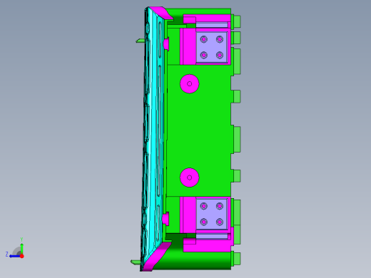 自动线冲压模具的板料传送关系右视缩略图
