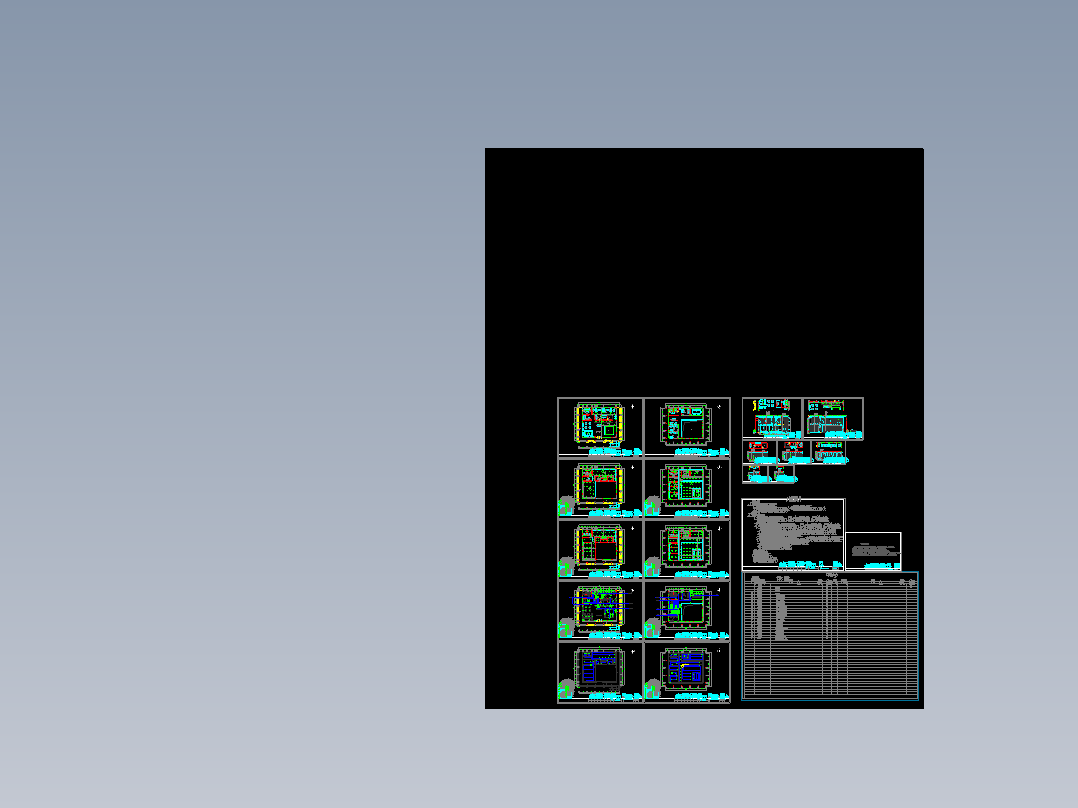 某售楼处装饰施工图及效果图