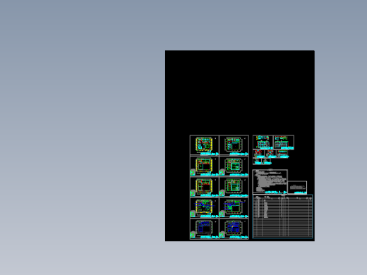 某售楼处装饰施工图及效果图