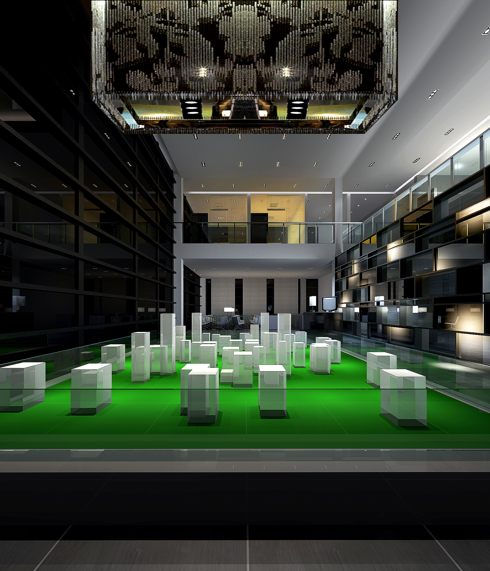 某售楼处装饰施工图及效果图