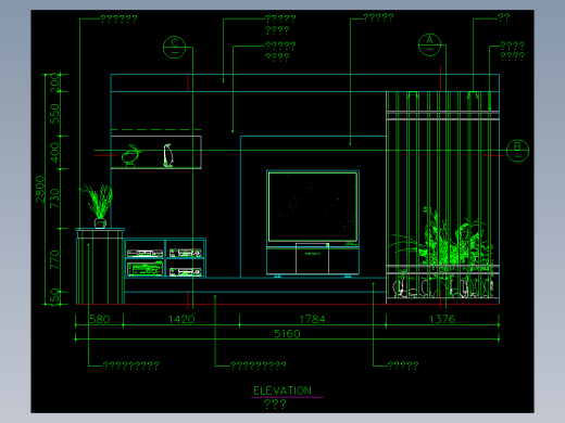家装类CAD图块(三)-FH01006B