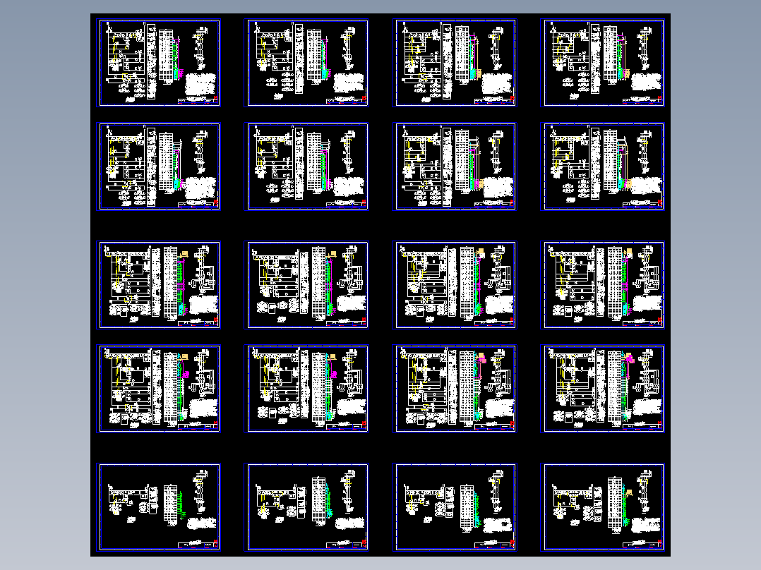 99D常用风机控制电路图CAD图纸+PDF图集图纸