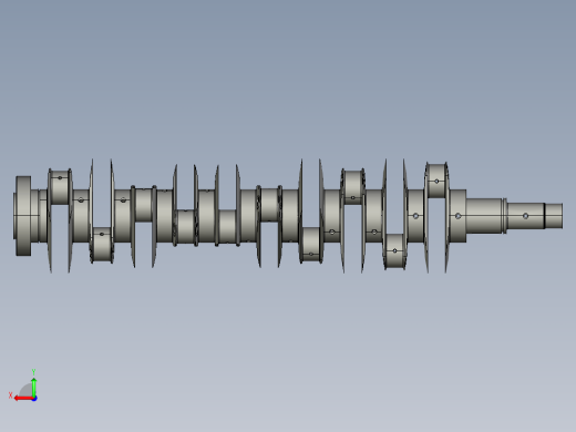 机轴3D模型后视缩略图