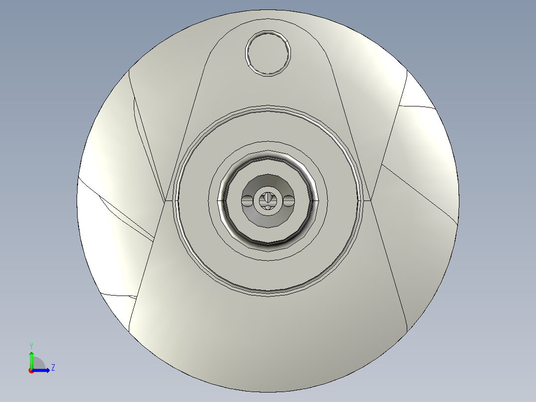 机轴3D模型左视图